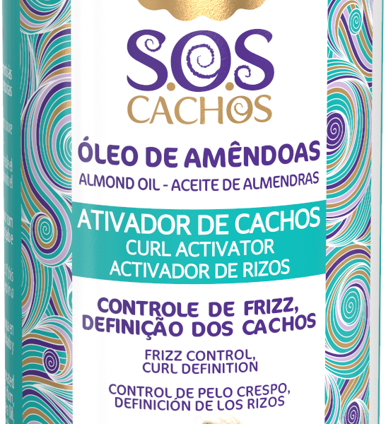 SOS CACHOS ACTIVADOR DE CACHOS AMENDOAS DOCES 500ML SALON LINE