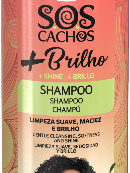 SOS CACHOS SHAMPOO +BRILHO 300ML SALON LINE