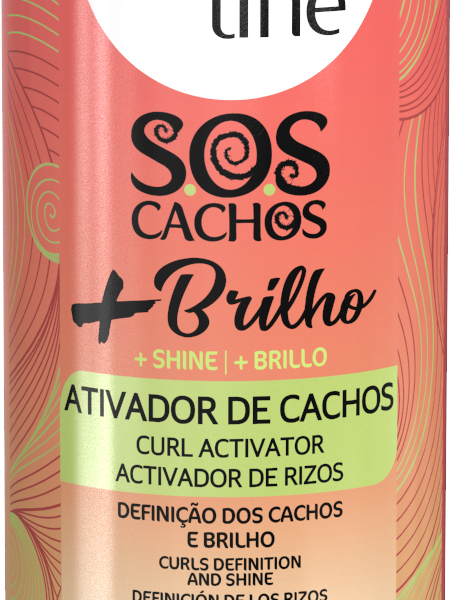 SOS CACHOS ACTIVADOR DE CACHOS +BRILHO 300ML SALON LINE